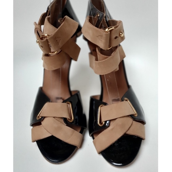 Pierre Hardy Black Patent Leather Sandals - Picture 10 of 10
